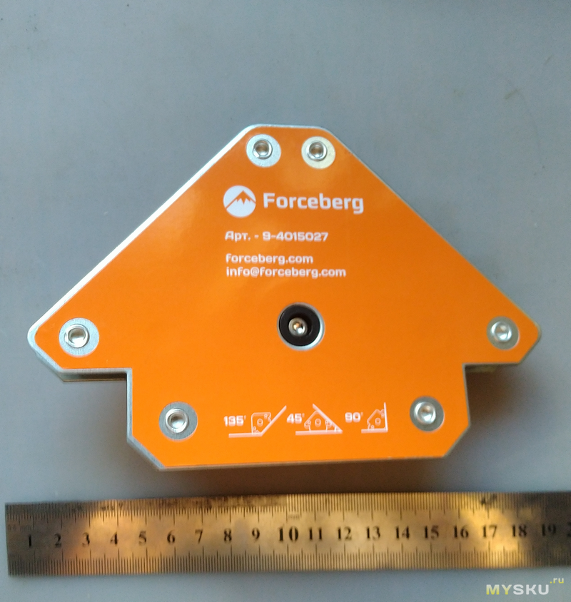 Отключаемый угловой ("сварочный") магнит Forceberg "на 50кг". Миниобзор