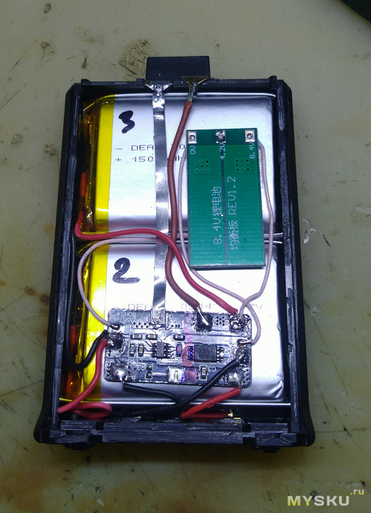 Литиевые батареи 103443 и ремонт аккумуляторов рации Baofeng UV-5R
