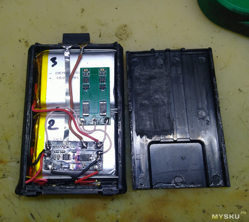 Литиевые батареи 103443 и ремонт аккумуляторов рации Baofeng UV-5R