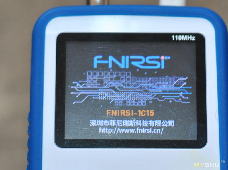 FNIRSI-1C15: портативный цифровой осциллограф (500 MS/S / 110 МГц)