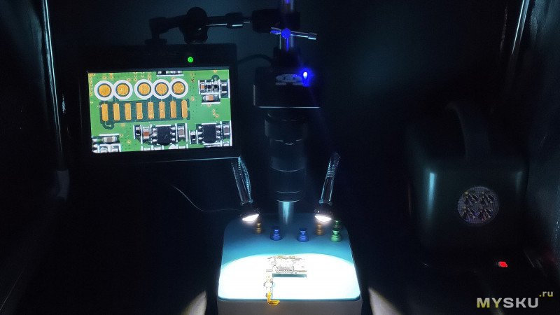 Дневные ходовые огни в роли подсветки для цифрового микроскопа | Пример нестандартного решения