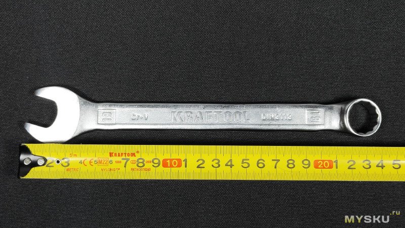 Набор комбинированных рожковых ключей Kraftool 12 шт., 6 - 22 мм
