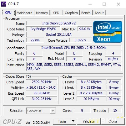 Комплект Intel XEON E5-2650 V2 | MACHINIST X79 V2.82H | 16 GB RAM