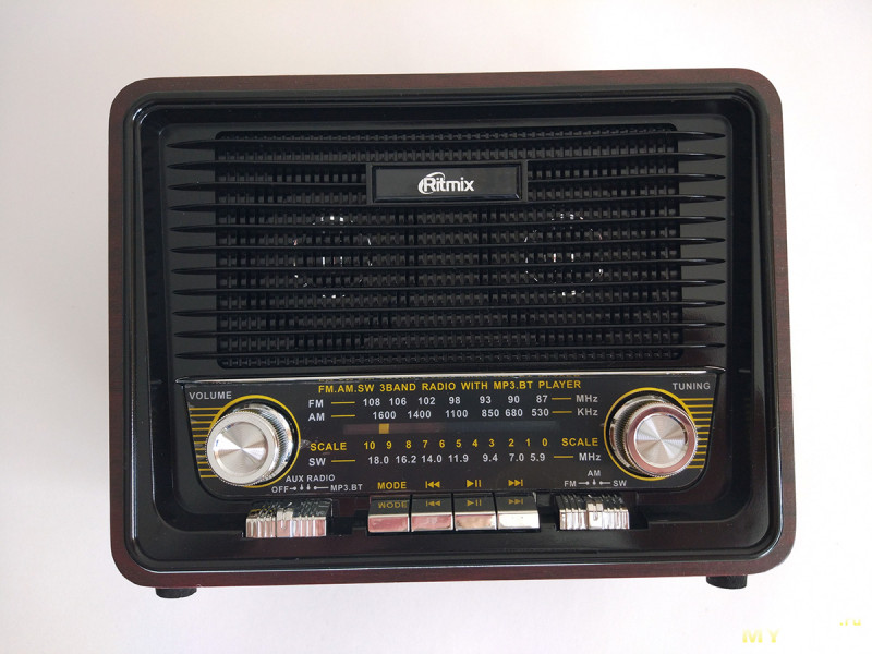 Краткий обзор радиоприемника RITMIX RPR-088 в стиле ретро