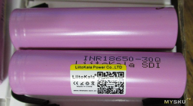 Литий-ионные аккумуляторы Liitokala INR18650-30Q с приваренными контактами