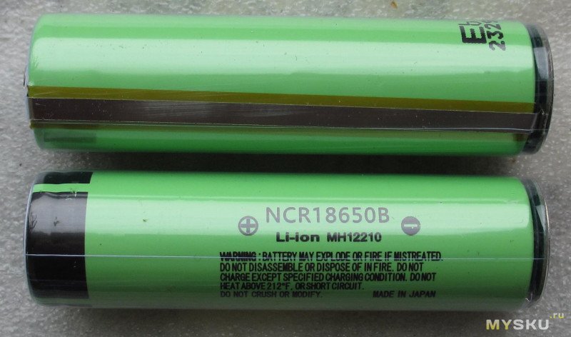 Защищенные аккумуляторы JOUYM NCR18650B "3400мАч" - краткий отчет