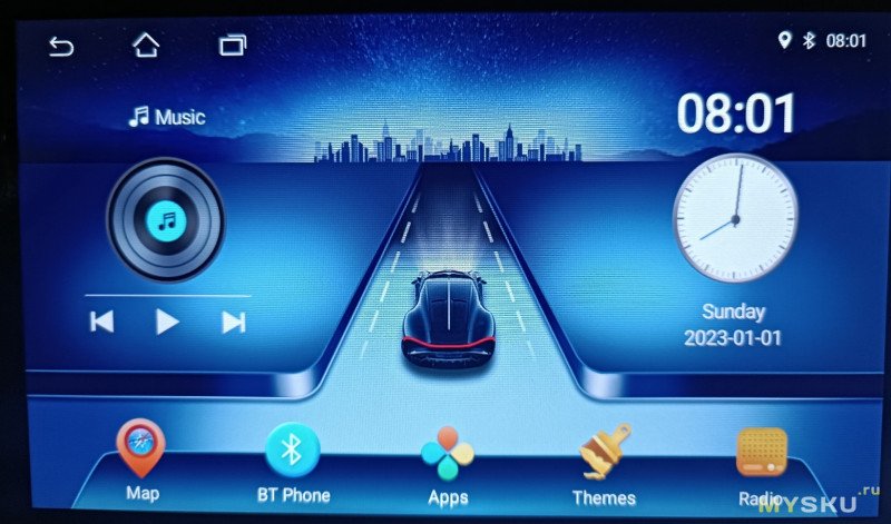 ГУ/ Автомагнитола 2Din iMars 9-дюймов, MP5 медиаплеер с поддержкой CarPlay, 4+64G, Android 12.0, GPS, Wifi, bluetooth, камера