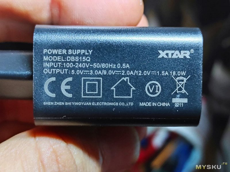 Новая версия зарядки XTAR PB2SL для 2 аккумуляторов 18650/21700 + powerbank 12в 1,5а