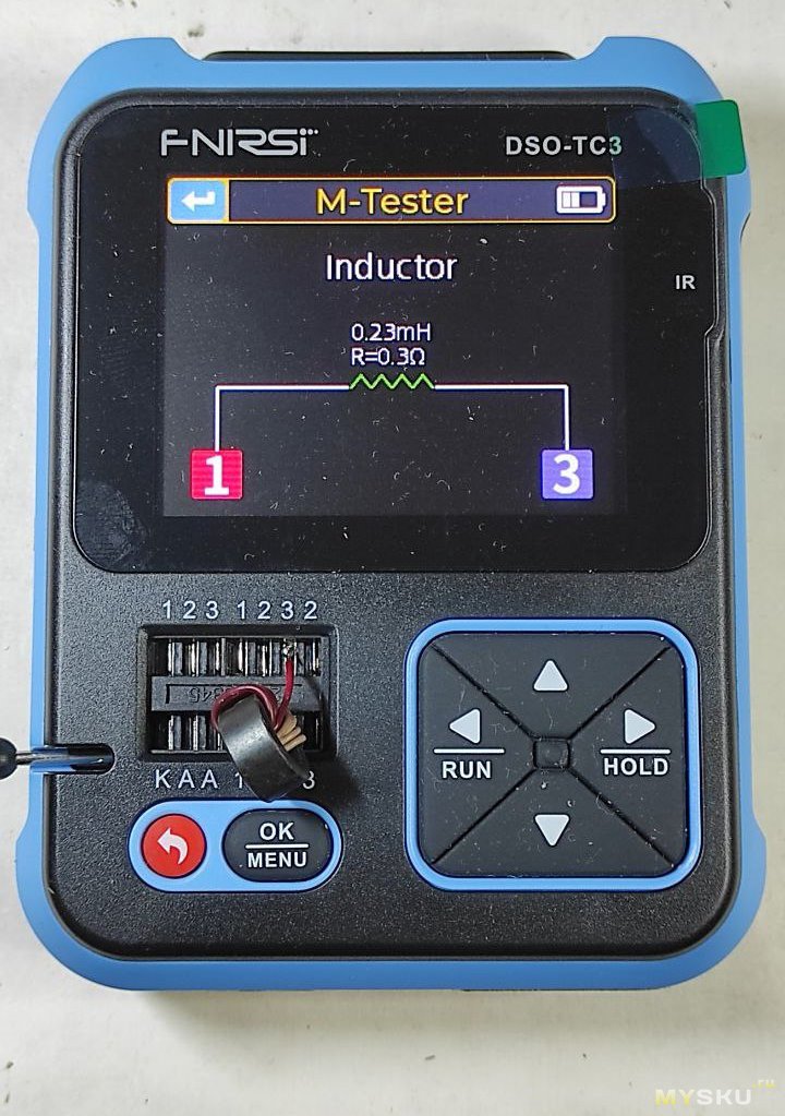 Осциллограф, генератор сигналов, транзистор тестер FNIRSI DSO-TC3
