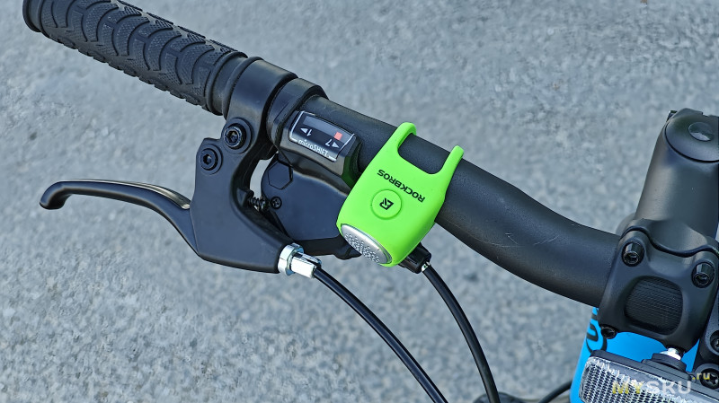 Звонок велосипедный ROCKBROS CB1709 электрический с защитой от дождя, 90 дБ
