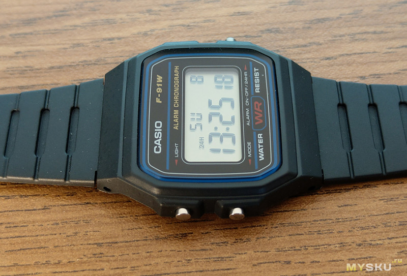 Легендарные и простые наручные часы Casio F91W-1