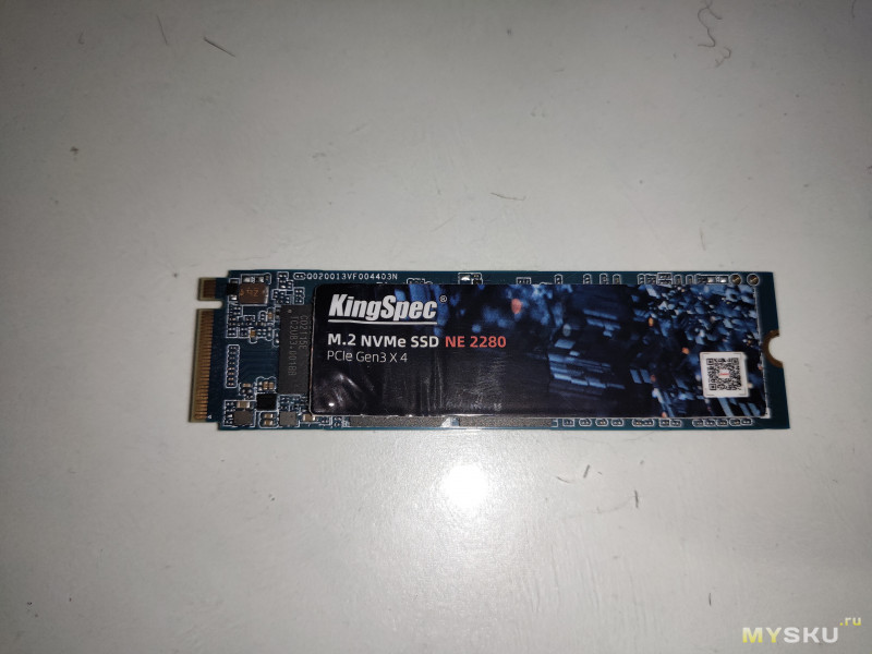 Тест 256ГБ NVMe SSD накопителя NE-256 от KingSpec