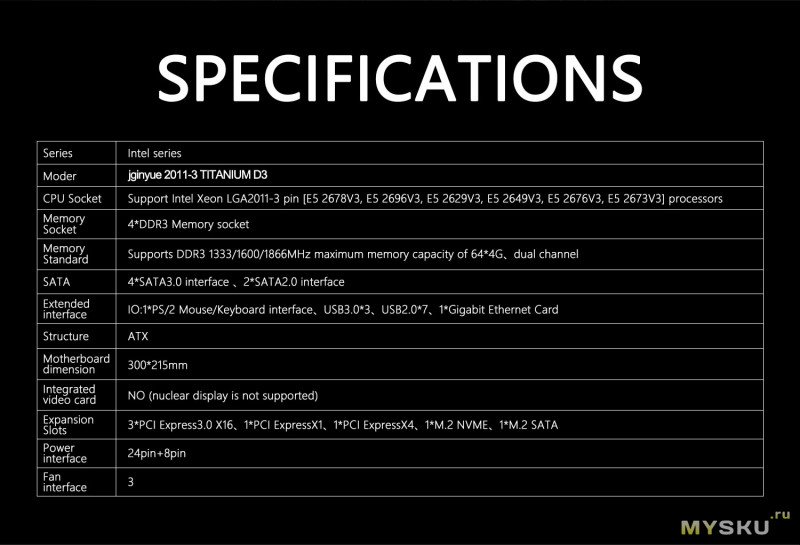Обзор материнской платы JGINYUE TITANIUM D3, сокет 2011-3, поддержка DDR3, покупка в 2023 году