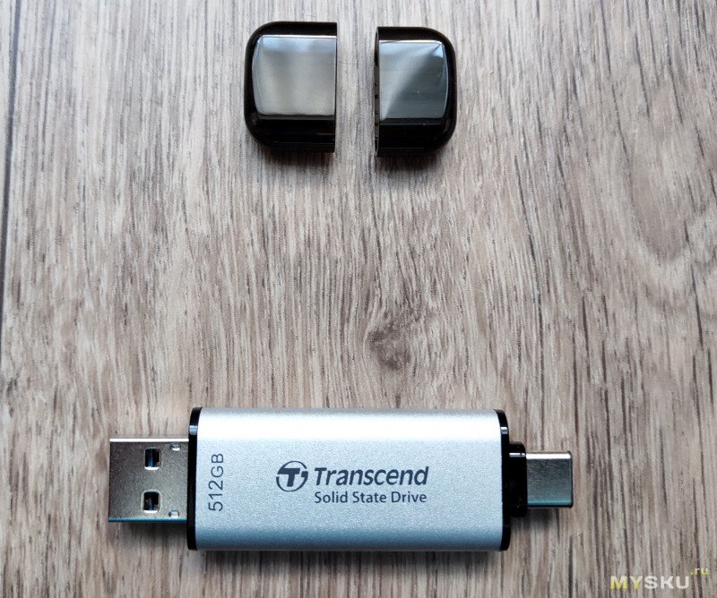 Transcend ESD310S - внешний SSD накопитель в формфакторе флэшки