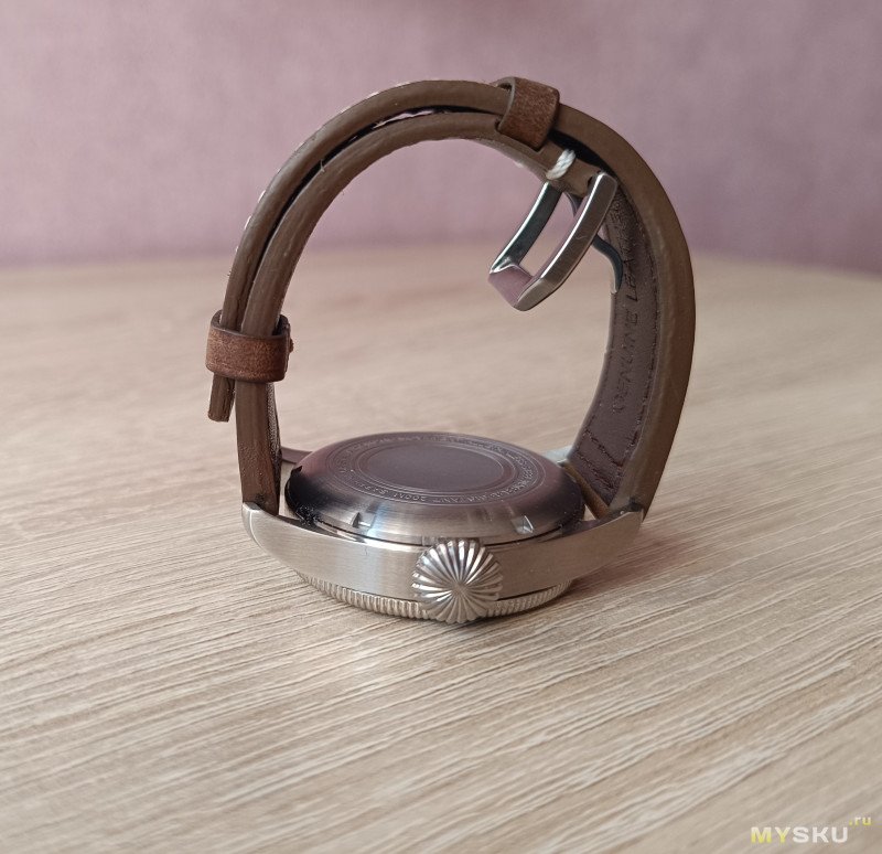 Механические часы Tandorio с рифлёным рантом
