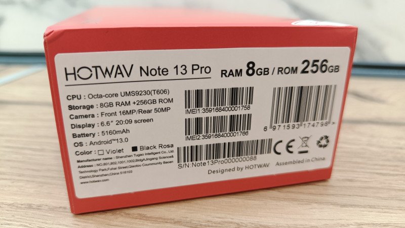 Обзор смартфона HOTWAV Note 13 Pro