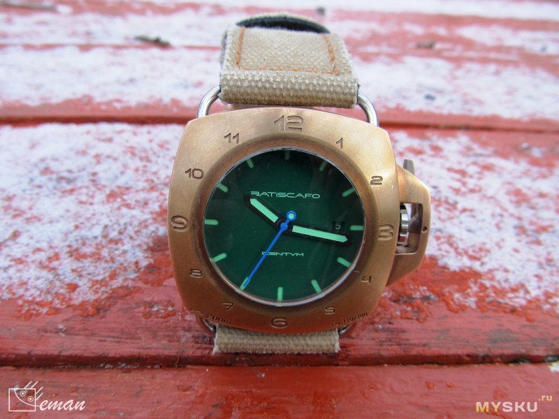 Бронзовые часы BATISCAFO Quadro45, лимитированный выпуск