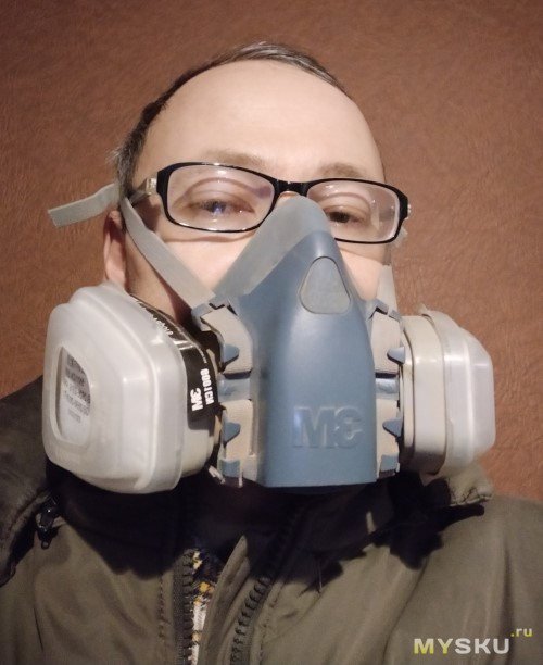 Защищаемся от пыли. Предфильтр для маски 3М 7502