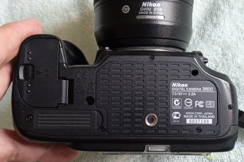 Юстировка автофокуса в фотокамере Nikon D600.