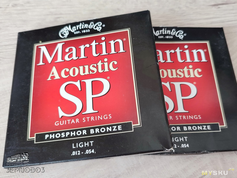 Струны для акустической гитары Martin Acoustic SP Phosphor Bronze Light .012-.054 MSP4100