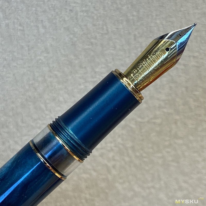 Перьевая ручка HongDian N7 Blue Peacock