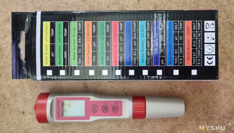 Электрокондуктометр, EC, PH, TDS EZ-9908/686. Провал калибровки. Сравнение с Xiaomi TDS pen.