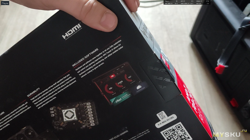ASUS TUF Gaming Radeon RX 6700 XT с алиэкспресс