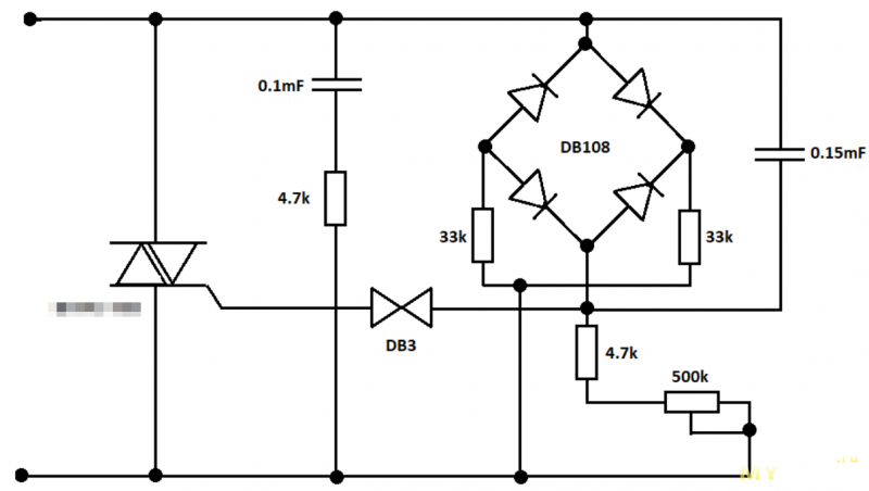 Модуль регулятора мощности на симисторе.  SCR 4000 Вт