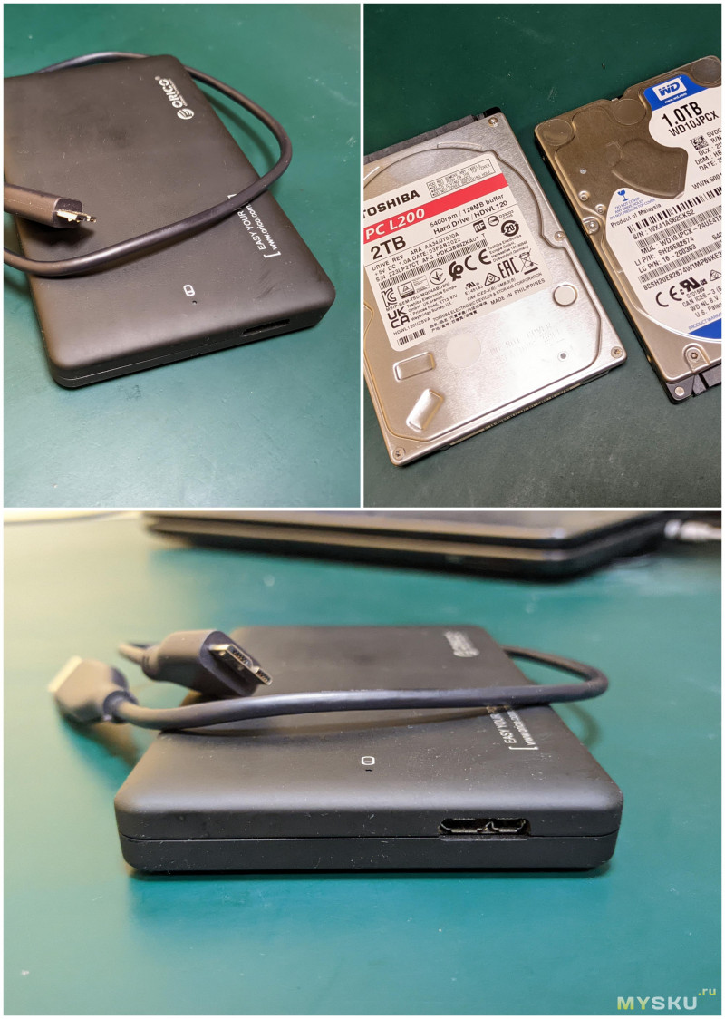 Кейс UGREEN HDD 2.5 SATA to USB 3.0. Переносной, "хвостатый" друг жестких дисков