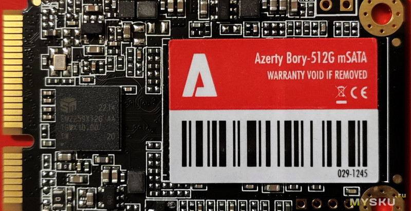 Azerty Bory mSATA SSD-диск 512 ГБ как флешка