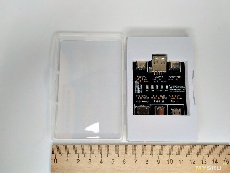 Тестер исправности USB кабелей MECHANIC DT3