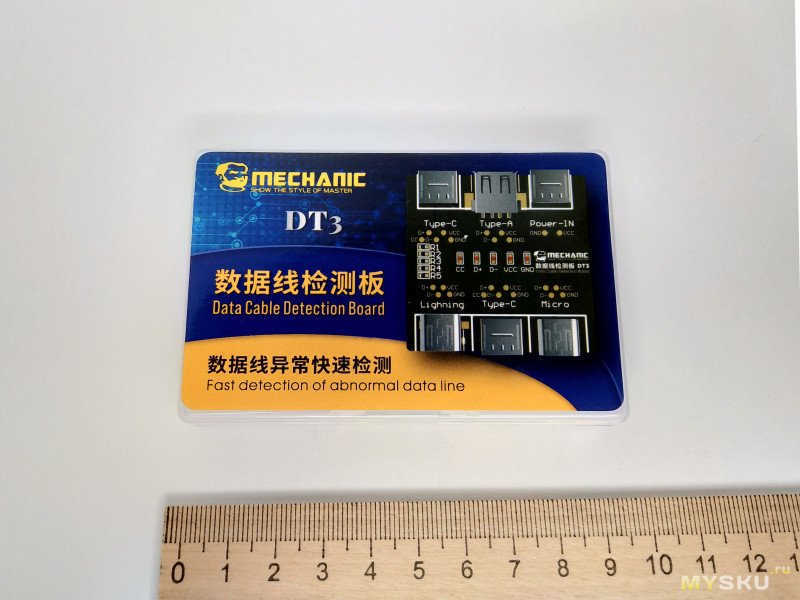 Тестер исправности USB кабелей MECHANIC DT3